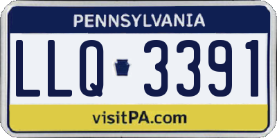 PA license plate LLQ3391