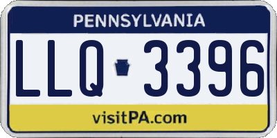 PA license plate LLQ3396