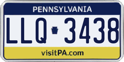 PA license plate LLQ3438