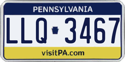 PA license plate LLQ3467