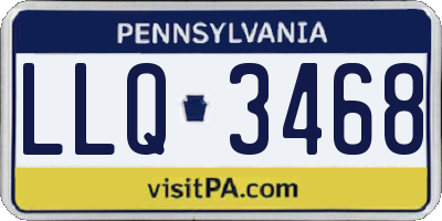 PA license plate LLQ3468