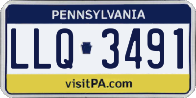 PA license plate LLQ3491