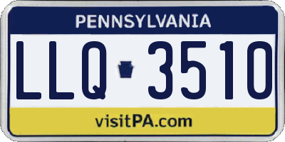 PA license plate LLQ3510