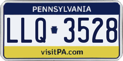 PA license plate LLQ3528