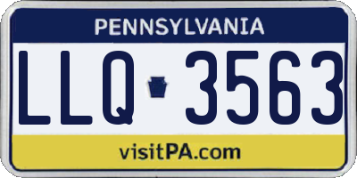 PA license plate LLQ3563