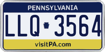 PA license plate LLQ3564
