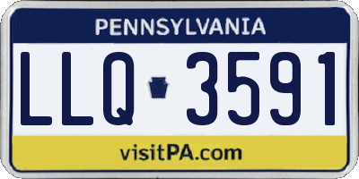 PA license plate LLQ3591