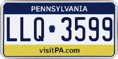 PA license plate LLQ3599