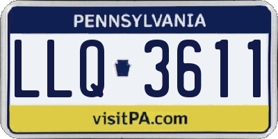 PA license plate LLQ3611