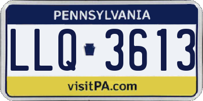 PA license plate LLQ3613