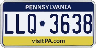 PA license plate LLQ3638