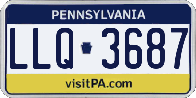 PA license plate LLQ3687