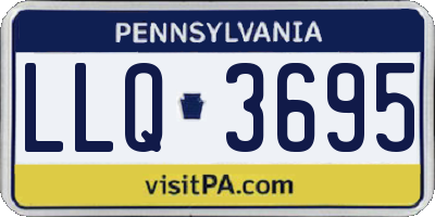 PA license plate LLQ3695