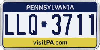 PA license plate LLQ3711