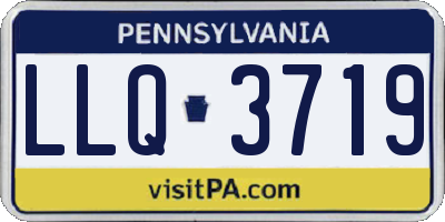 PA license plate LLQ3719