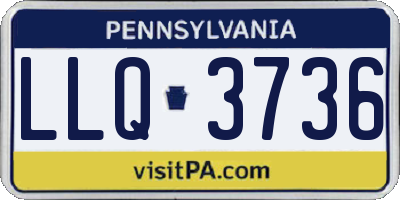 PA license plate LLQ3736