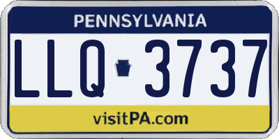 PA license plate LLQ3737