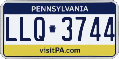 PA license plate LLQ3744