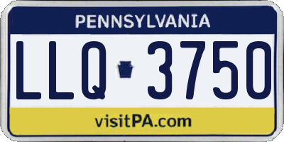 PA license plate LLQ3750