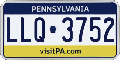 PA license plate LLQ3752