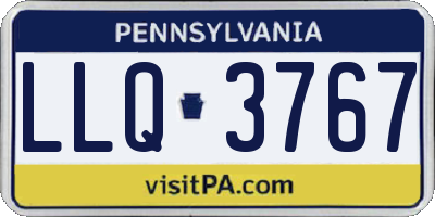 PA license plate LLQ3767