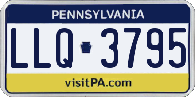PA license plate LLQ3795