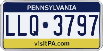 PA license plate LLQ3797