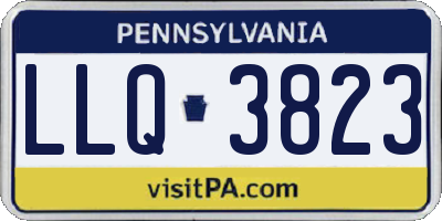 PA license plate LLQ3823