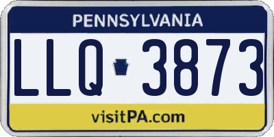 PA license plate LLQ3873