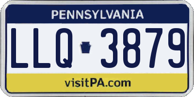 PA license plate LLQ3879