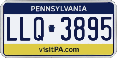 PA license plate LLQ3895