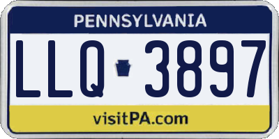 PA license plate LLQ3897
