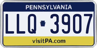 PA license plate LLQ3907