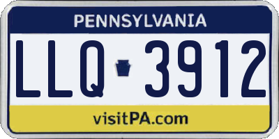 PA license plate LLQ3912