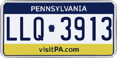 PA license plate LLQ3913