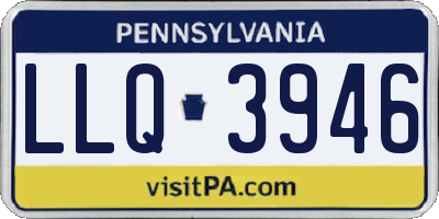 PA license plate LLQ3946