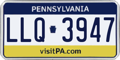 PA license plate LLQ3947