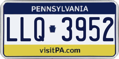 PA license plate LLQ3952
