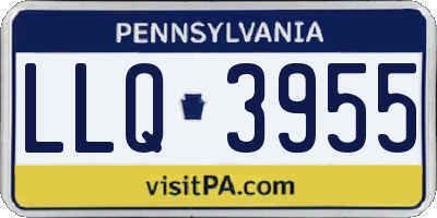PA license plate LLQ3955