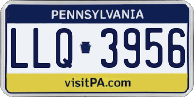 PA license plate LLQ3956