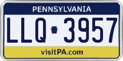 PA license plate LLQ3957