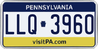 PA license plate LLQ3960
