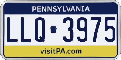 PA license plate LLQ3975