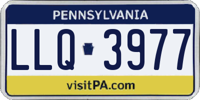 PA license plate LLQ3977