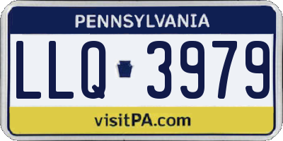 PA license plate LLQ3979