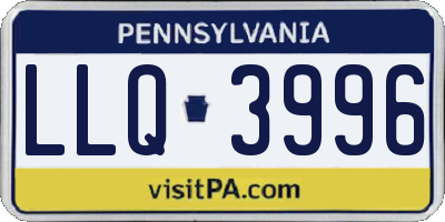 PA license plate LLQ3996