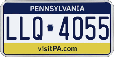 PA license plate LLQ4055