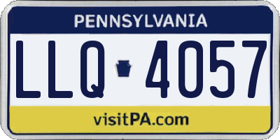 PA license plate LLQ4057