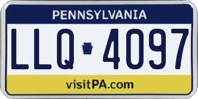PA license plate LLQ4097