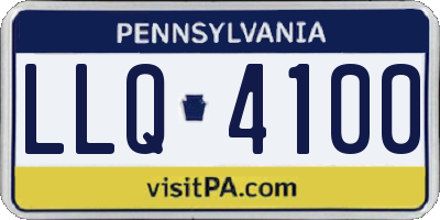 PA license plate LLQ4100